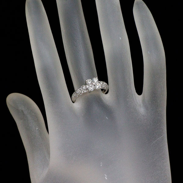 田崎真珠 Pt900 ダイヤモンド リング 0.64ct フラワー