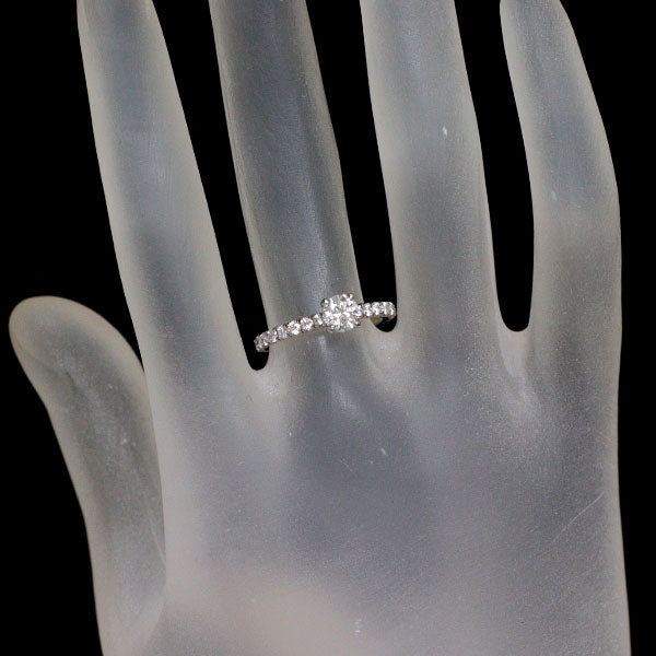 カルティエ Pt950 ダイヤモンド リング 0.42ct E VS1 EX ソエタンセルドゥソリテール 48号 《セルビー銀座店》【中古】