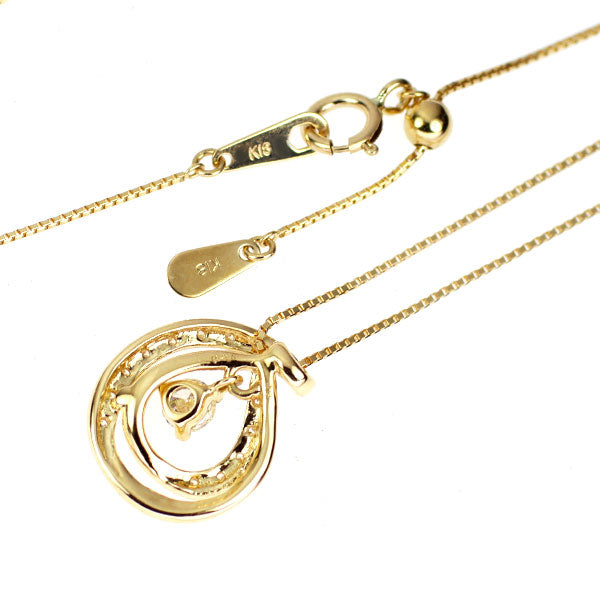 K18YG ダイヤモンド ペンダントネックレス 0.25ct