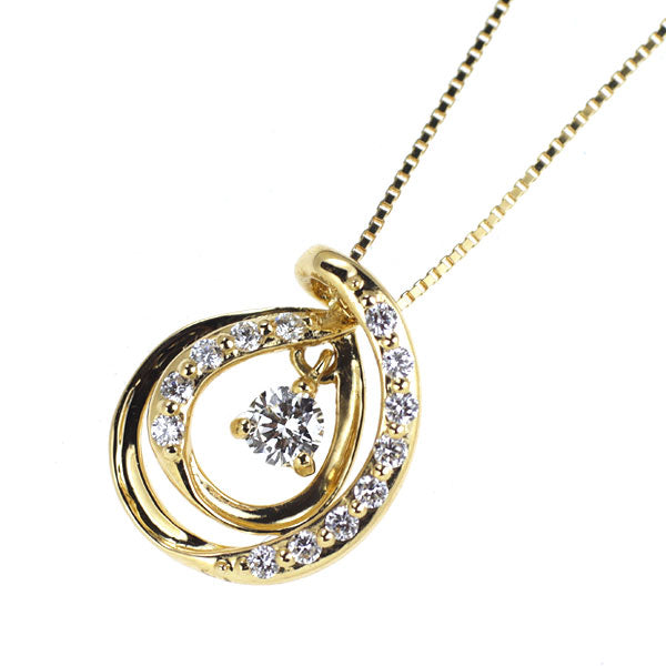 K18YG ダイヤモンド ペンダントネックレス 0.25ct