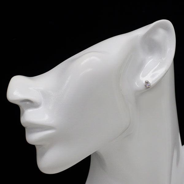 Pt900 ダイヤモンド ピアス 0.54ct 一点留め