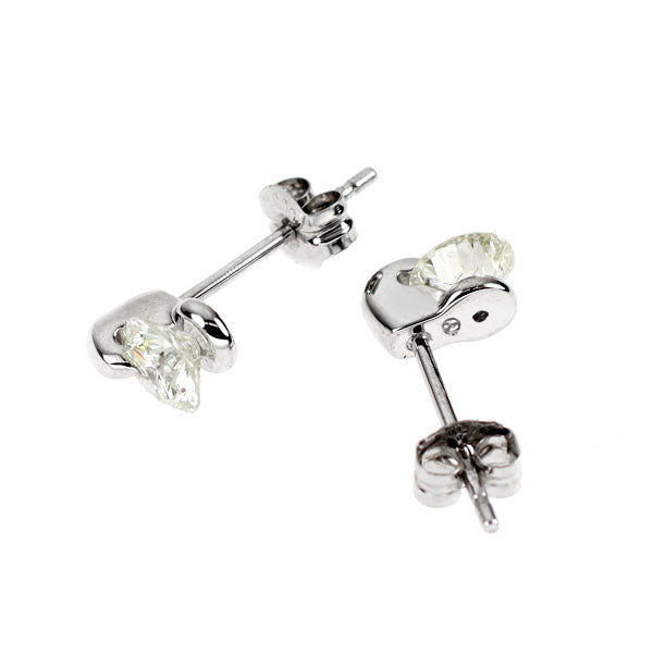 Pt900 ダイヤモンド ピアス 0.54ct 一点留め