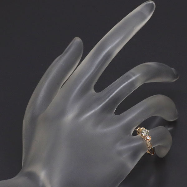 K18PG ダイヤモンド リング 0.258ct D0.02ct ピンキー ハート
