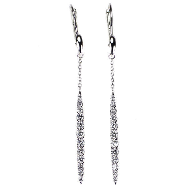 K18WG/K14WG ダイヤモンド ピアス 0.60ct