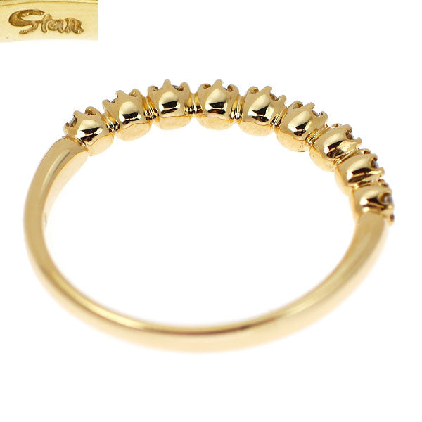 スタージュエリー K18YG ダイヤモンド リング 0.12ct