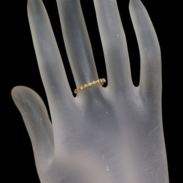 スタージュエリー K18YG ダイヤモンド リング 0.12ct