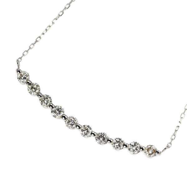 K18WG ダイヤモンド ペンダントネックレス 0.50ct