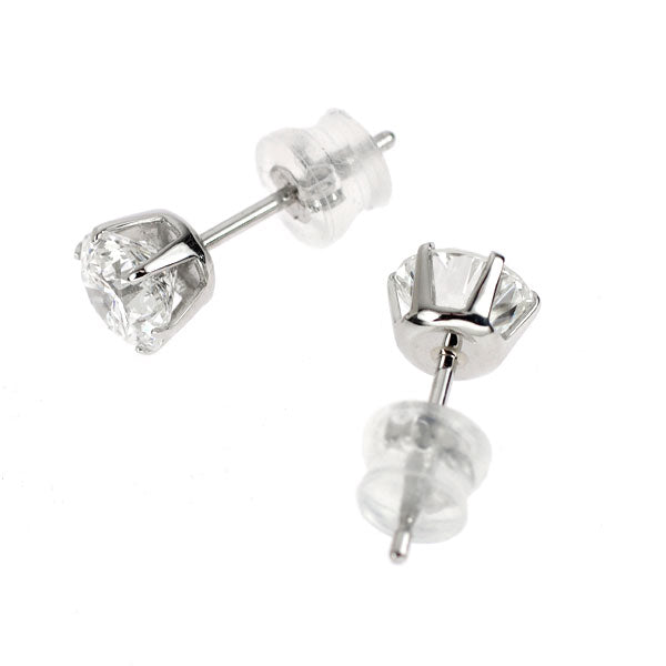 Pt900 ダイヤモンド ピアス 2.063ct H/G SI2 VG/G