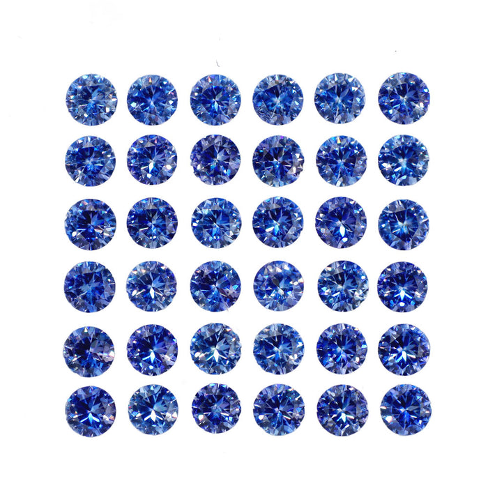 新品 アメリカ カルフォルニア州サンベニト産ベニトアイト ルース 1.21ct 36ピースロット 希少石 レアストーン【エスコレ】