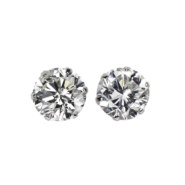 新品 Pt900 ダイヤモンド ピアス 1.134ct F/G I1 G