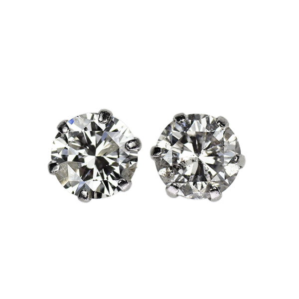 新品 Pt900 ダイヤモンド ピアス 1.352ct I/J I1 G