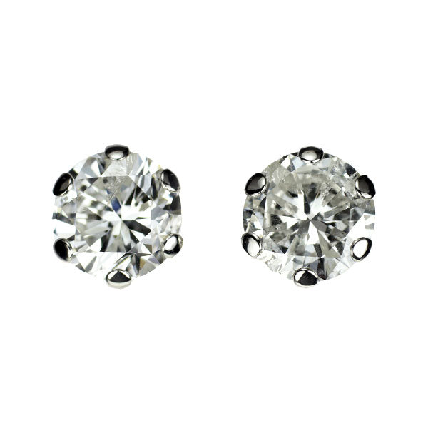 新品 Pt900 ダイヤモンド ピアス 1.843ct G I1 Fair/Poor