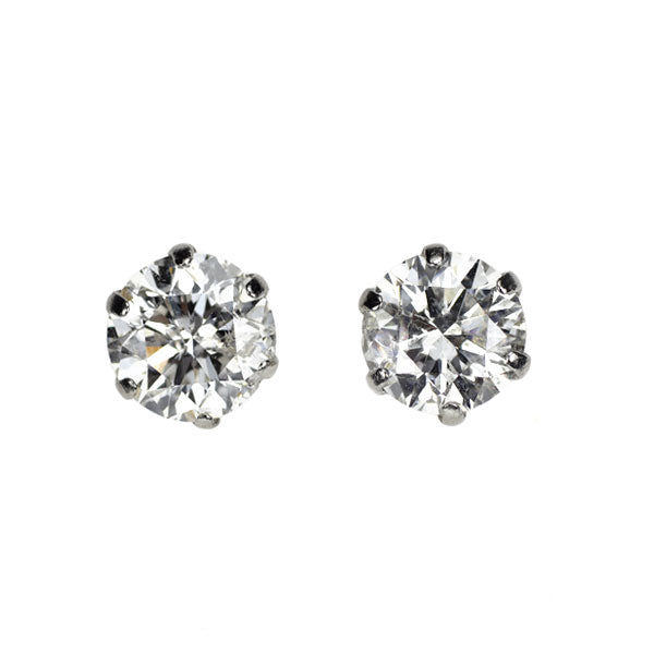 新品 Pt900 ダイヤモンド ピアス 1.535ct F/G I1 VG/G