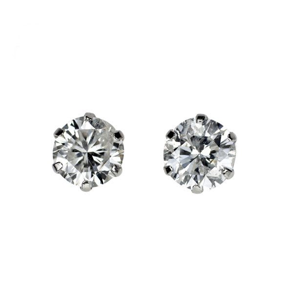 新品 Pt900 ダイヤモンド ピアス 1.444ct F/G I1 Fair