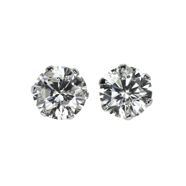 新品 Pt900 ダイヤモンド ピアス 0.766ct H/I I1 VG