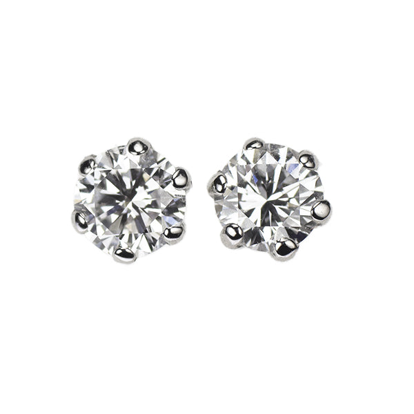 新品 Pt900 ダイヤモンド ピアス 0.435ct E VS1 G