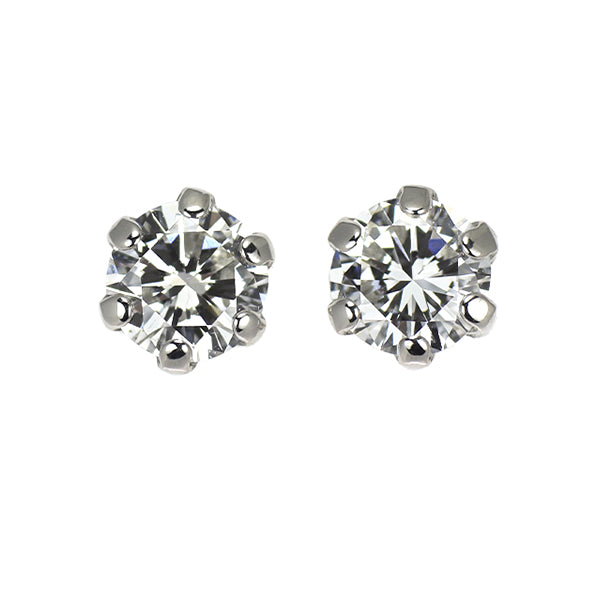 新品 Pt900 ダイヤモンド ピアス 0.518ct F SI1 G