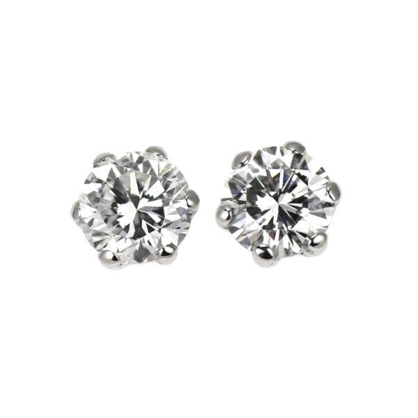 新品 Pt900 ダイヤモンド ピアス 0.503ct F VS2 G