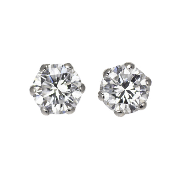新品 Pt900 ダイヤモンド ピアス 0.520ct E VS2 G