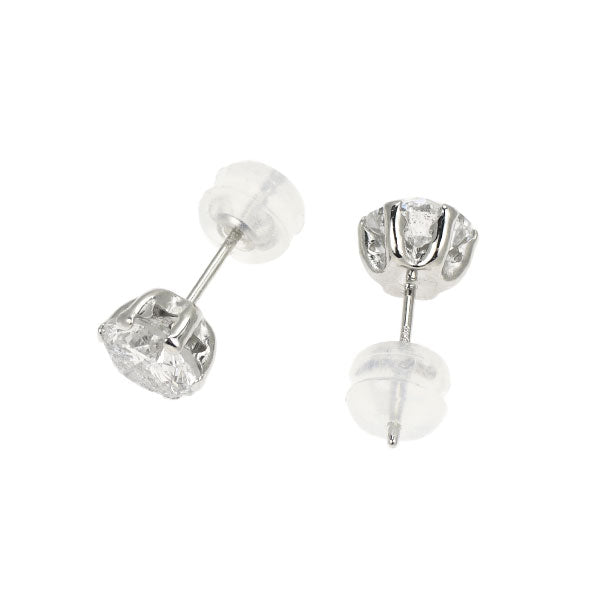新品 Pt900 片側LDH ダイヤモンド ピアス 1.862ct F/G I1-2 Fair