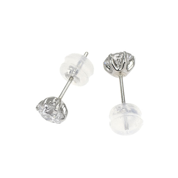 新品 Pt900 ダイヤモンド ピアス 1.029ct F/H I2 G/Fair