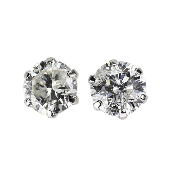 新品 Pt900 ダイヤモンド ピアス 1.441ct G/I I2 G