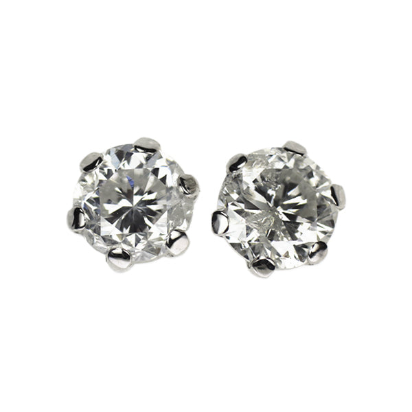 新品 Pt900 ダイヤモンド ピアス 1.113ct G/I I1-2 Fair