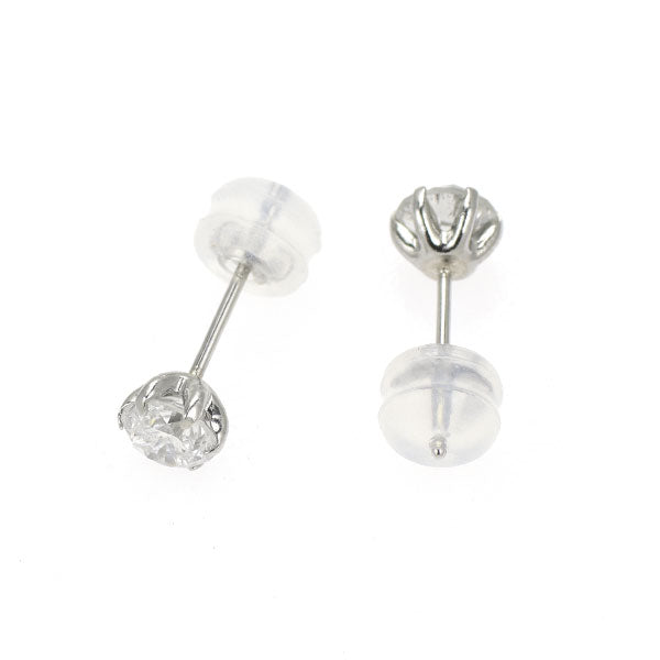 新品 Pt900 ダイヤモンド ピアス 0.859ct G/H I1 Poor