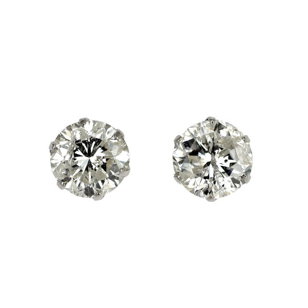 新品 Pt900 ダイヤモンド ピアス 1.191ct J I2 Fair