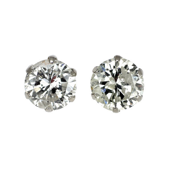 新品 Pt900 ダイヤモンド ピアス 2.012ct I/J I1 Fair