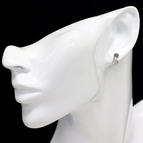 新品 Pt900 ペアシェイプ ダイヤモンド ピアス 0.854ct F SI1-2