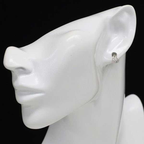 新品 Pt900 マーキスカット ダイヤモンド ピアス 0.674ct H SI1-2