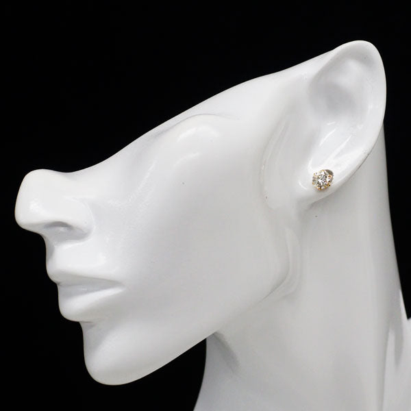新品 K18YG ダイヤモンド ピアス 2.006ct J/L（Faint Brown） I1 Fair