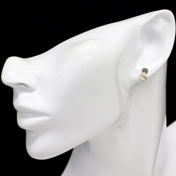 新品 K18YG ペアシェイプ ダイヤモンド ピアス 0.724ct L VS1
