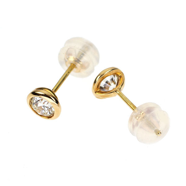 新品 K18YG ダイヤモンド ピアス 0.469ct L/M VS1 EX