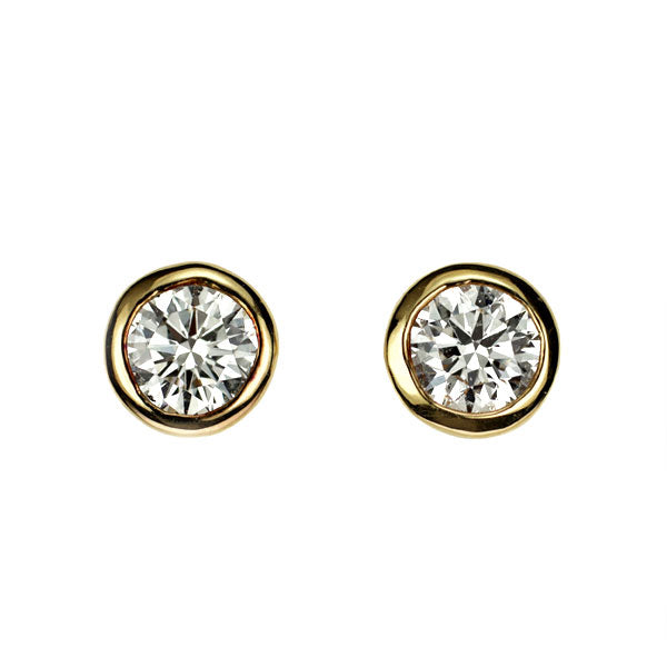 新品 K18YG ダイヤモンド ピアス 0.469ct L/M VS1 EX