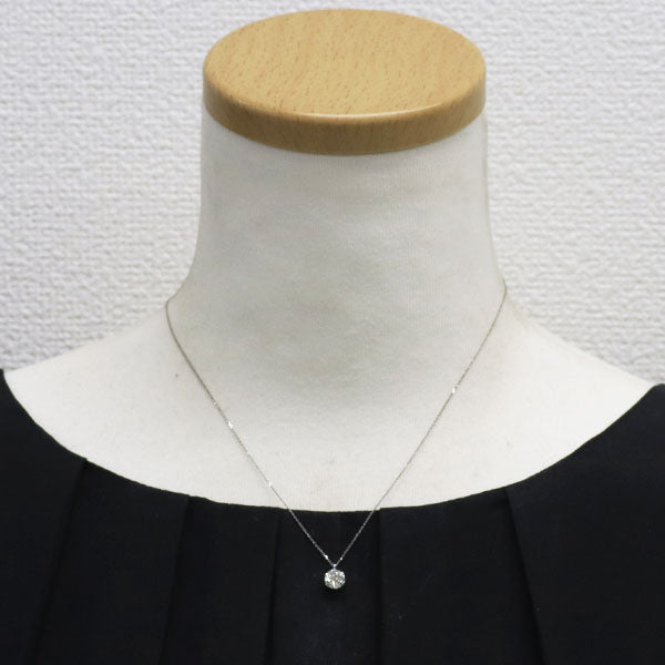 新品 Pt900/ Pt850 ダイヤモンド ペンダントネックレス 1.012ct G SI2 Poor