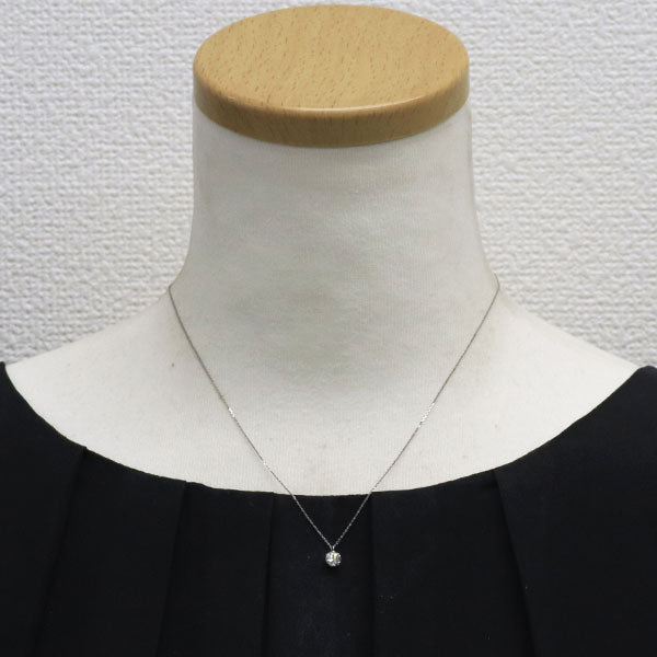 新品 Pt900/ Pt850 ダイヤモンド ペンダントネックレス 0.372ct FB（Faint Brown） SI1 EX