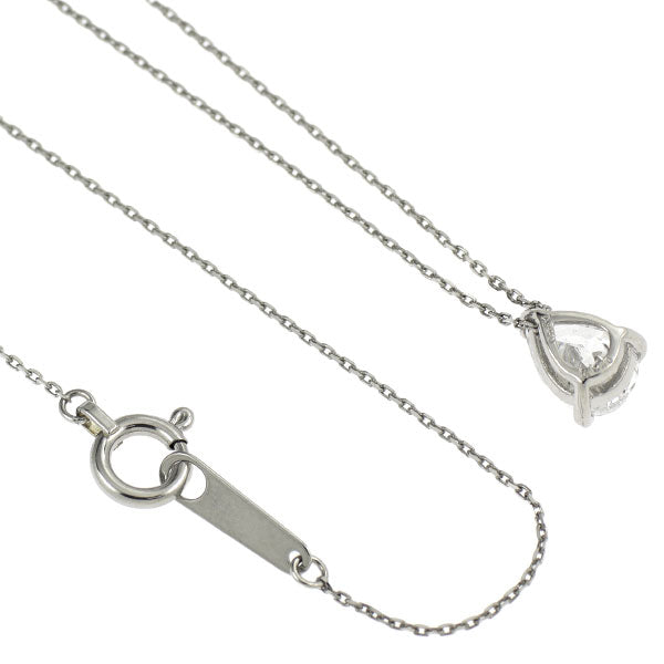 新品 Pt950/ Pt850 ペアシェイプ ダイヤモンド ペンダントネックレス 0.540ct E I1
