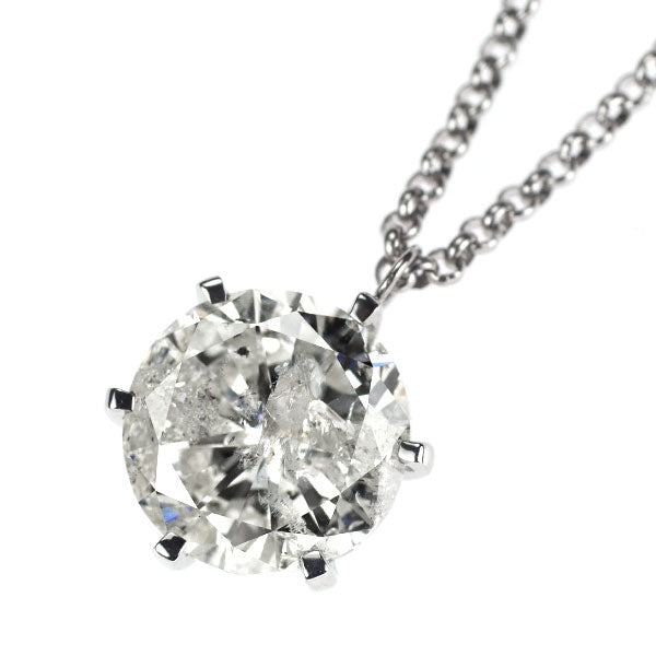 Pt950/ Pt850 LDH ダイヤモンド ペンダントネックレス 5.039ct I I2 Fair