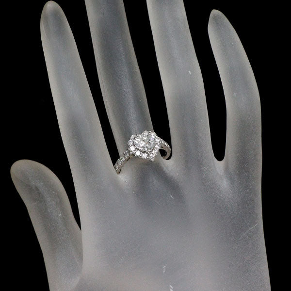 新品 Pt950 ハートシェイプ ダイヤモンド リング 1.01ct E SI2 EX/EX D0.75ct