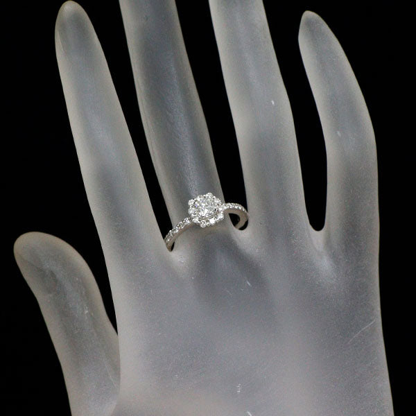 新品 Pt950 ファンシーカット ダイヤモンド リング 0.51ct F SI1 VG/VG D0.50ct