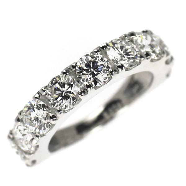 新品 Pt950 ダイヤモンド リング 3.018ct D-F VS1-2 VG ハーフエタニティ