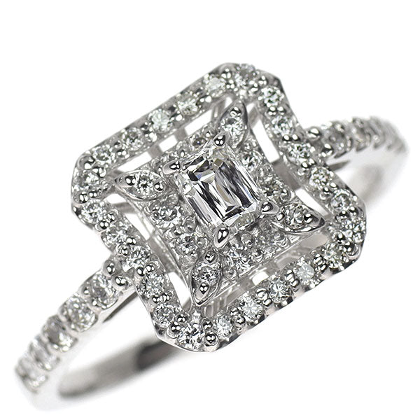 新品 Pt950 クリスカット ダイヤモンド リング 0.209ct H VS2 D0.36ct