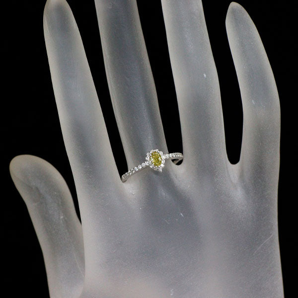 新品 希少 Pt950 カメレオン ダイヤモンド リング 0.250ct FDBGY VS2 D0.18ct