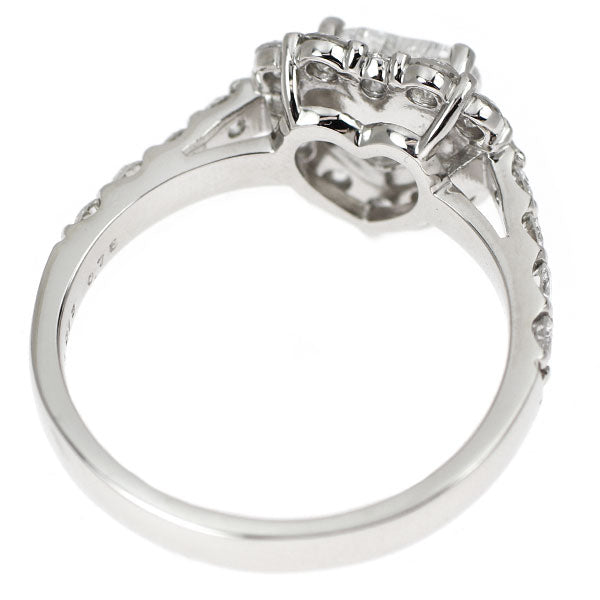 新品 Pt950 ハートシェイプ ダイヤモンド リング 1.013ct F VS1 D0.75ct