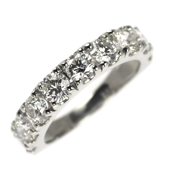 新品 Pt950 ダイヤモンド リング 2.123ct D-H I1 VG ハーフエタニティ