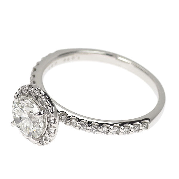 新品 Pt950 ダイヤモンド リング 1.036ct H SI2 G D0.33ct