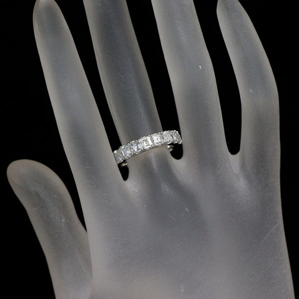 新品 Pt950 カレカット ダイヤモンド リング 2.001ct D-G VS1-2 ハーフエタニティ