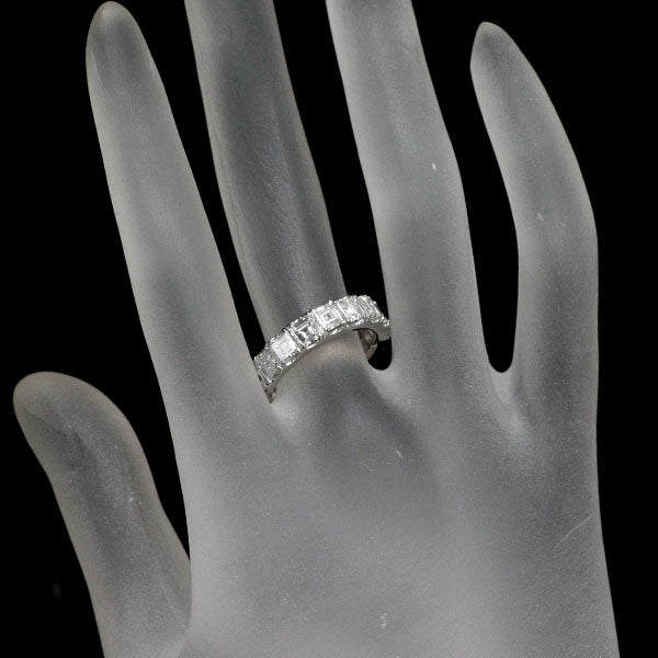新品 Pt950 カレカット ダイヤモンド リング 3.001ct E-H VS1-2 ハーフエタニティ